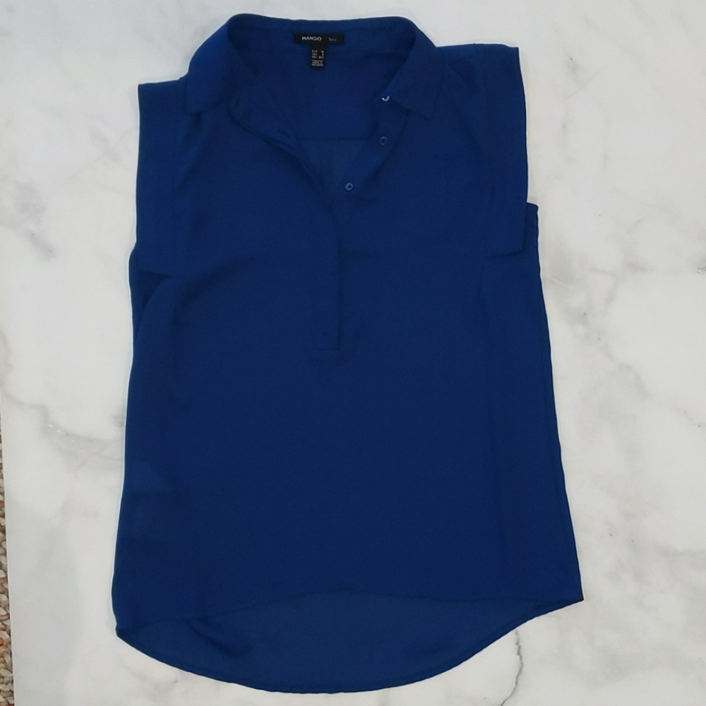 Mango blue top
